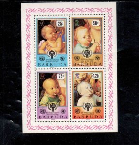 BARBUDA #412a  1976 INTERNATIONAL YEARD OF THE CHILD     MINT VF NH  O.G S/S  a