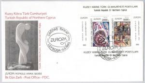 42819 -  Türk Cumhuriyeti  Northern Cyprus -  EUROPA CEPT ----  FDC COVER 1993