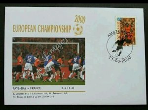 Holland Netherlands European Championship 2000 Football Games Sport (stamp FDC)