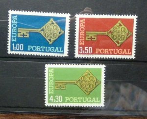 Portugal 1968 Europa set MNH