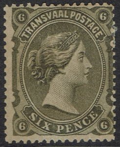 TRANSVAAL 1878 QV 6D