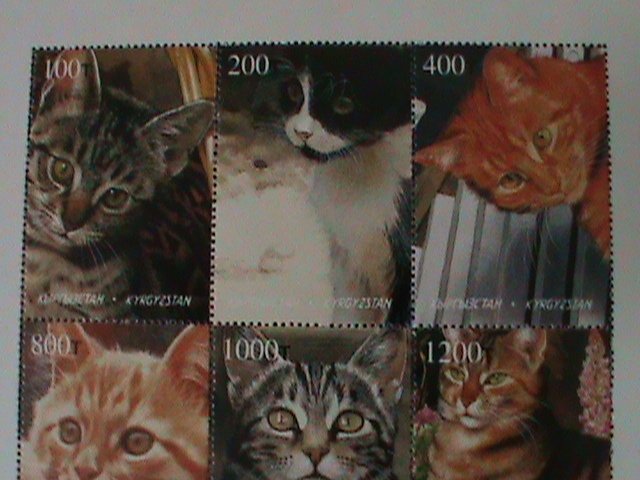 ​KYRGYZSTAN- WORLD FAMOUS BEAUTIFUL LOVELY CATS- MNH-SHEET VF HARD TO FIND