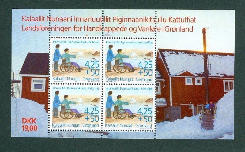 Greenland. 1996 Souvenir Sheet  Mnh. Greenland Handicap Association. Semi-Postal