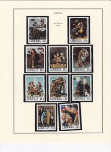 Liberia # 853-857, Norman Rockwell Boy Scout Paintings, Mint LH, 1/3 Cat.