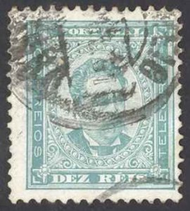 Portugal Sc# 59 Used (a) 1884 10r King Luiz