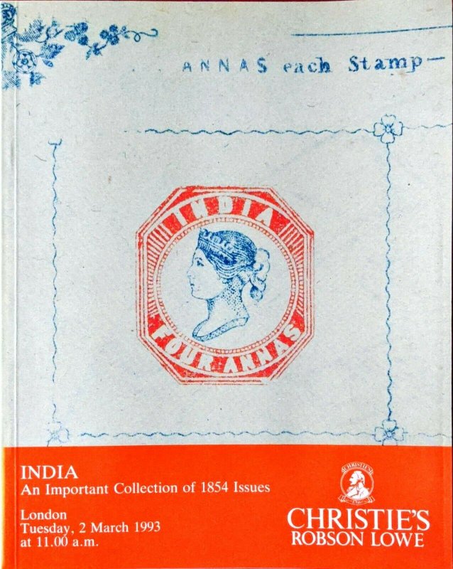 Auction Catalogue INDIA 1854 ISSUES