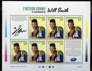 NIGER 2023 55th ANNIVERSARY OF WILL SMITH SHEET  MINT NH