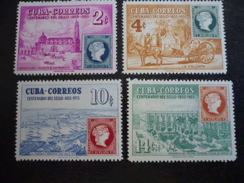 Stamps - Cuba - Scott#539-542,C110-C113 - Mint Hinged Set of 8 Stamps