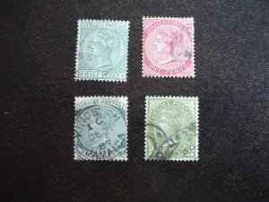 Stamps - Jamaica - Scott# 16,18,20,21 - Used Part Set of 4 Stamps