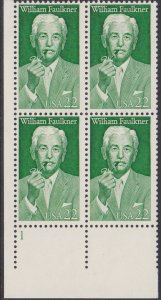 2350 William Faulkner Plate Block MNH