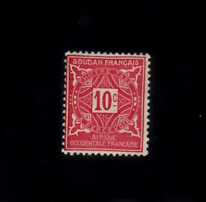 French Sudan Scott #J12 Unused, No Gum