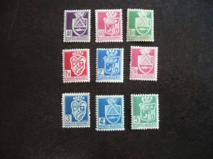 Stamps - Algeria - Scott# 138-146 - Mint Hinged Set of 9 Stamps