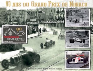 Scott #2969 90th Anniversary of the Monaco Grand Prix S/S MNH