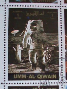 ​UNN AL QIWAIN STAMP:HISTORY OF SPACE  STAMPS CTO LARGE FULL SHEET VERY FINE