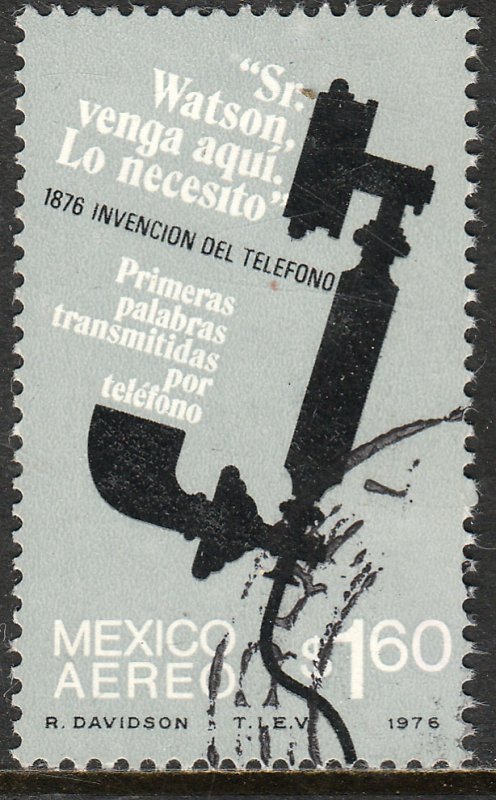 MEXICO C518, Centenary of First Telephone conversation USED. F-VF. (1336)