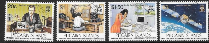 PITCAIRN ISLANDS SG479/82 CENT OF FIRST RADIO TRANSMISSION FINE USED