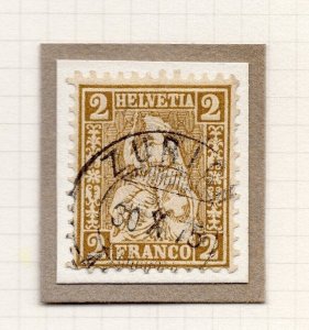 Switzerland 1874 Early Issue Fine Used 2c. NW-208662
