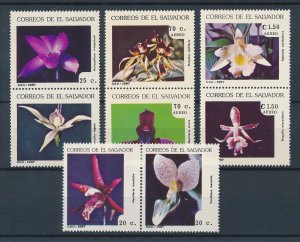 [116263] El Salvador 1987 Flora flowers blumen Orchids MNH