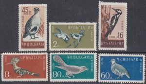 BULGARIA Sc# 1050-5 CPL MNH VARIOUS BIRDS