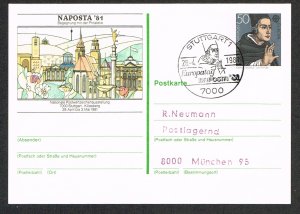 Germany Postal Card PSo6 NAPOSTA 81 Cancel