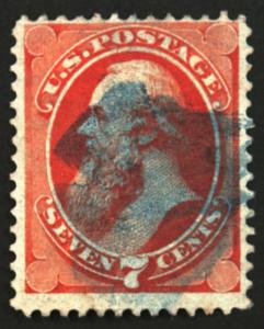 #149 7c Vermillion 1871 VF Used Ultra Cancel