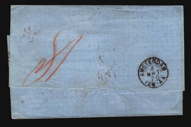 France 1870 Cover to Netherlands / Light Fold - Z16600