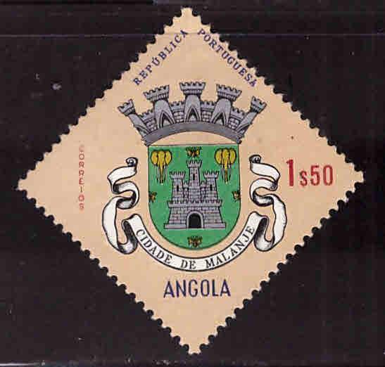 Angola  Scott 461 MH* coat of arms stamp