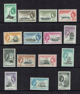 Falkland Islands Dependencies: 1954, Ships definitive set, MLH