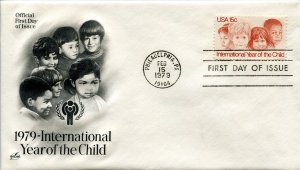 1772  15c International Year of the Child,  Art Craft First Day Cover