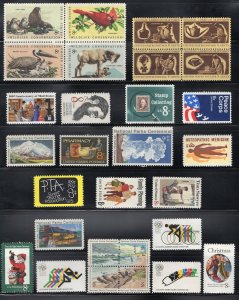 HS&C: 1972 US Commemorative Stamp Year Set MNH #1446-1474 F/VF