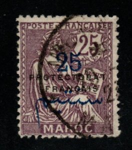 French Morocco Scott 46 Used Protectorate overprint