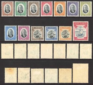 Grenada SG172/84 1951 KGVI Set of 13 Wmk Mult Script CA M/M