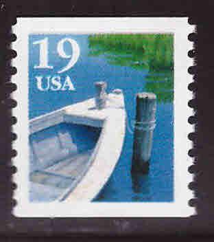 USA Scott 2529 MNH** 19c fishing boat coil stamp