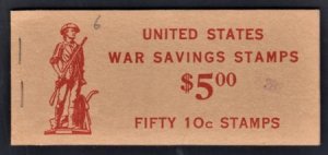 US WS7bEE Postal Savings VF Mint NH Pristine Booklet + Well Centered Panes