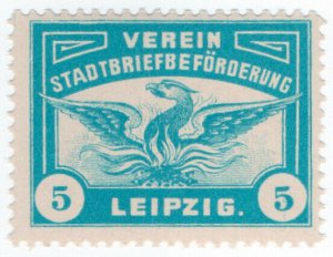 (I.B-CK) Germany Local Post : Leipzig 5pf (Phoenix)