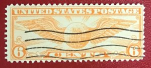 1934 US Scott C19 used 6 cent Winged Globe Lot 1118