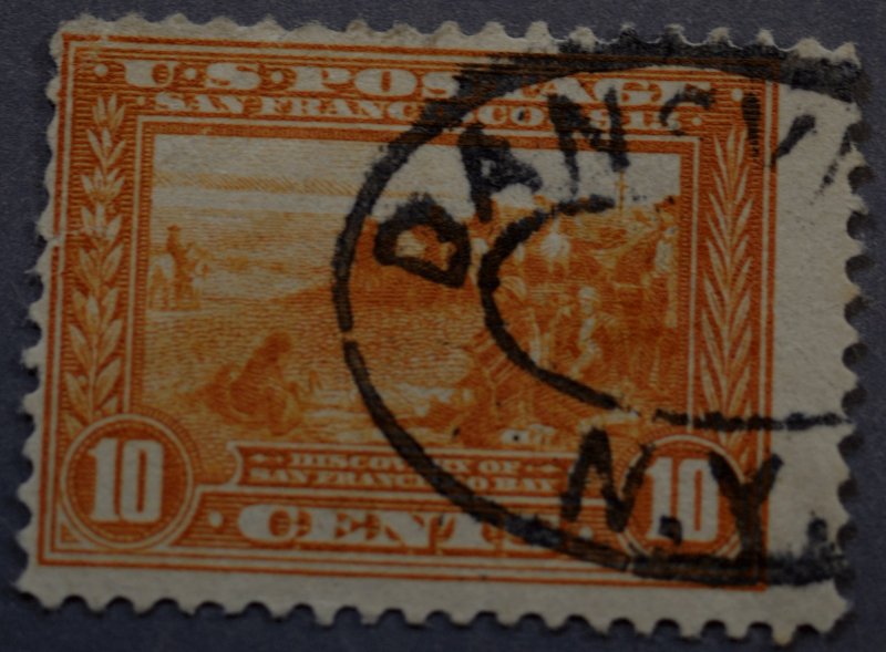 United States #400A Panama-Pacific Ten Cent Used N.Y. Oval Cancel