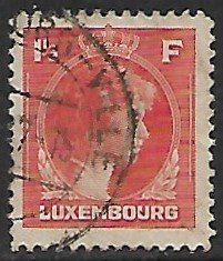 Luxembourg # 226 - Grand Duchesse Charlotte - 1.50F - used...(KlGr)