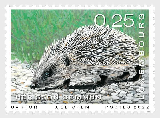 2022 Luxembourg - Western Hedgehog (Scott 1596) MNH