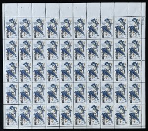 Scott 1241 AUDUBON - COLUMBIA JAYS Sheet of 50 US 5¢ Stamps MNH 1963