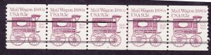 PNC5 9.3c Mail Wagon P/C 3 LG US #1903a MNH F-VF