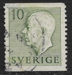 Sweden #418 10o Gustaf VI Adolf