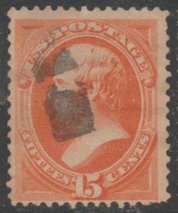 U.S. Scott #163 Webster Stamp - Used Single