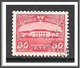 Indonesia #377 Post Office Used