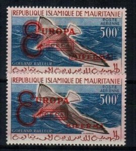 Mauritania Scott C16a-b Mint NH footnote ovpts. (Catalog Value $51.00)