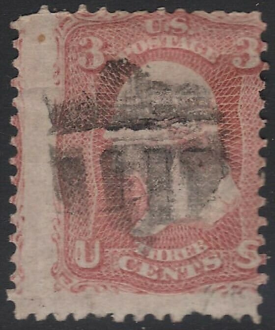 US Scott # 88 3c Washington Fancy Cancel SON Shield