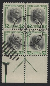 United States USED Scott Number 833 ARROW  BLOCK OF 4  VF - BARNEYS 