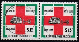Austria 1988,Sc.#1427 used 125 years International Red Cross
