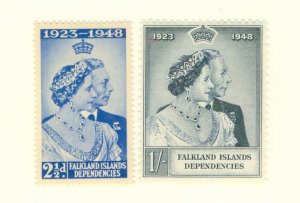 FALKLAND ISLANDS 1L11-1L12 MNH CV $4.25 BIN $3.00