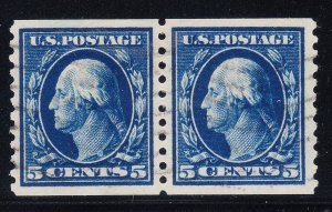 MOstamps - US #447 Used Pair Grade XF 90 (fake cancel) - PSE Cert-Lot # MO-4907